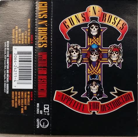 Guns N Roses Appetite For Destruction Dolby Hx Pro Cassette Discogs