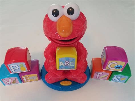 Sesame Street Elmos Find And Learn Alphabet Blocks Hasbro Talking