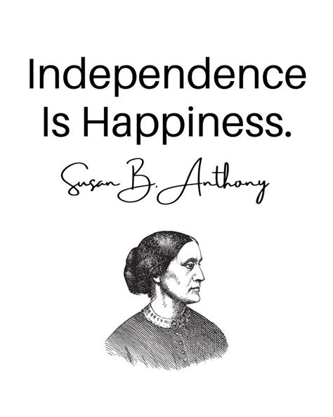 Susan B Anthony Printable Wall Art Feminism Suffrage Famous Feminist Women’s Act In