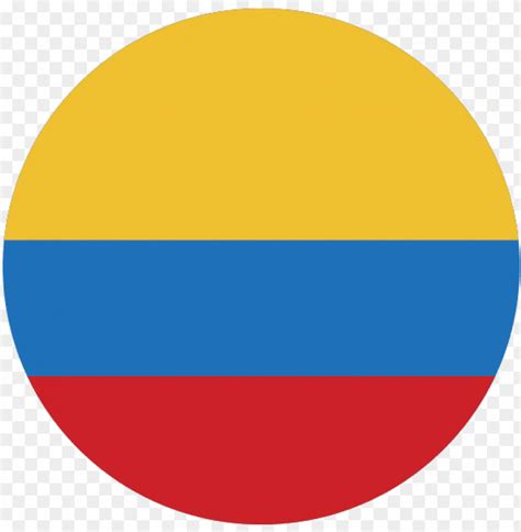 Ícono Con Bandera De Colombia Circle Png Transparent With Clear