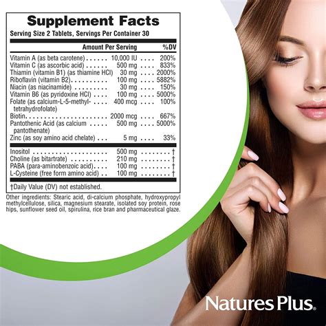 Nature S Plus Ultra Hair Tablets Support For Men Women