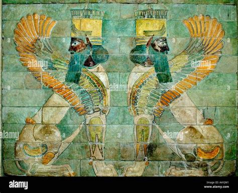 Persian Frieze From The Palace Of Darius The Great In Susa Stock Photo