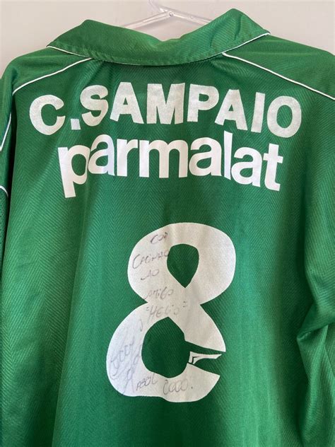 Camisa do Palmeiras de 99 Autografada Pelo César Sampaio Camisa