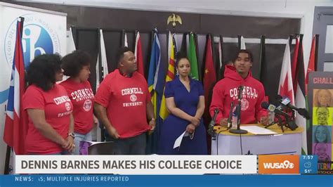 Dennis Barnes Picks Cornell University After Getting Over 185 College