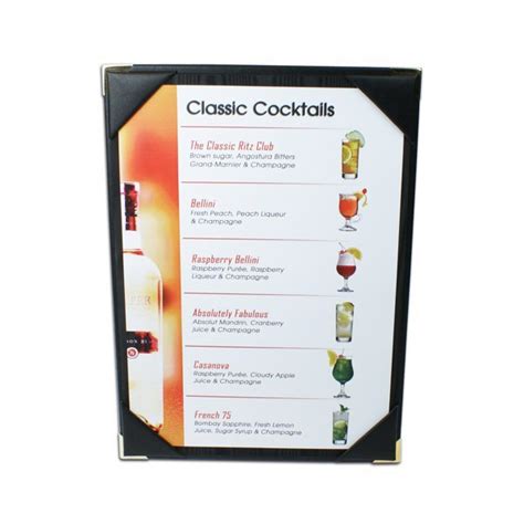 Hydra Leather Menu Boards - Smart Hospitality Supplies