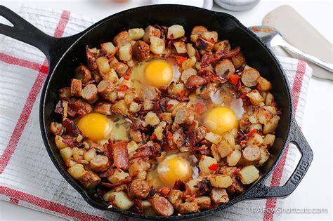 Simple Loaded Breakfast Skillet Recipe A Few Shortcuts