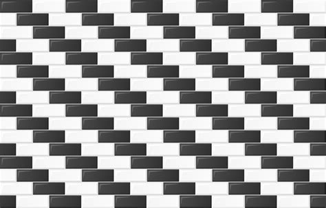 Seamless Black And White Checkered Tile Rectangle Pattern Wallpaper