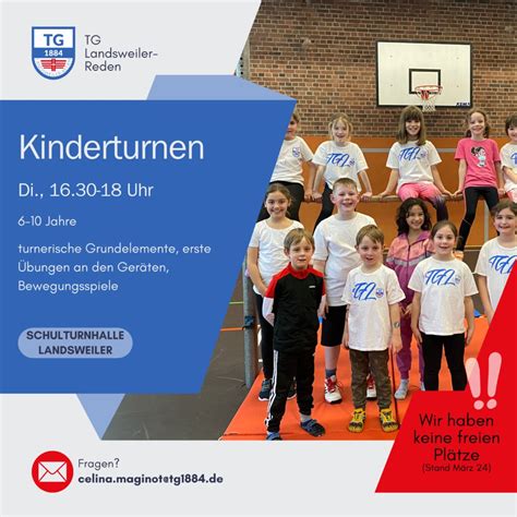 Wir Stellen Unsere Sparten Vor Heute KINDERTURNEN Turngemeinde 1884