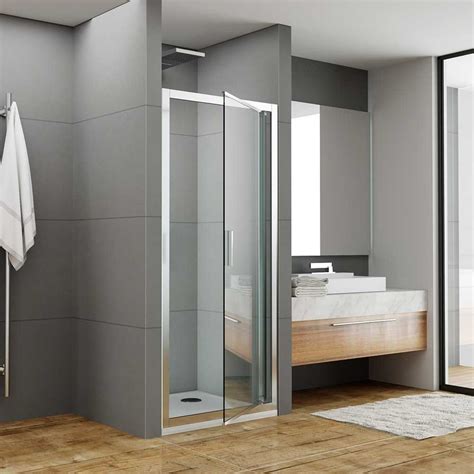 Jaquar Pivot Shower Door 800mm Chrome Frame Clear Glass Online