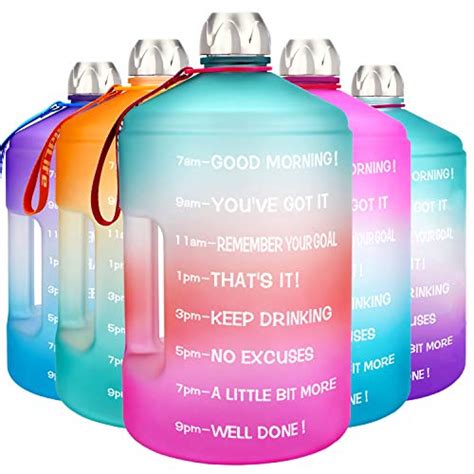 Buildlife Gallon Water Bottle Motivational Fitness Workout With