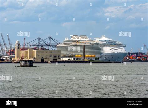 Bayonne Nj Us June 7 2024 Landscape View Of Royal Caribbeans