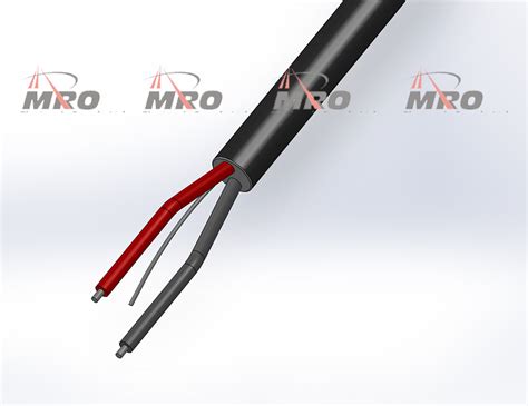 P2C 20GBK Polyurethane Shielded Cable 2 Conductor 20AWG