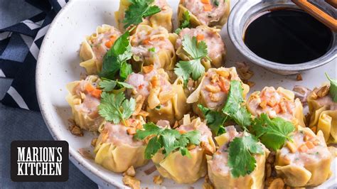 Thai Prawn And Pork Dumplings Marions Kitchen Youtube