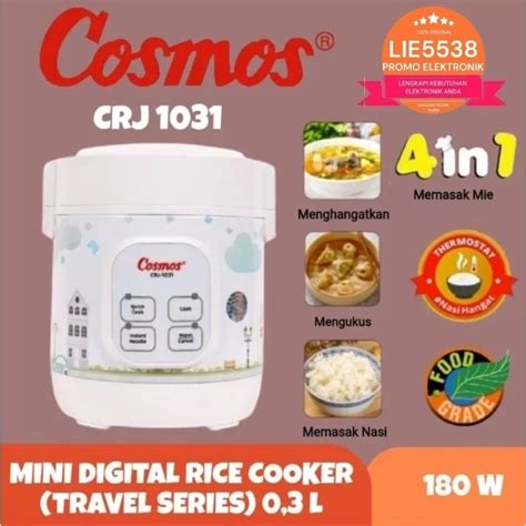 Jual Cosmos Crj 1031 Crj 1031 Mini Digital Portable Rice Cooker