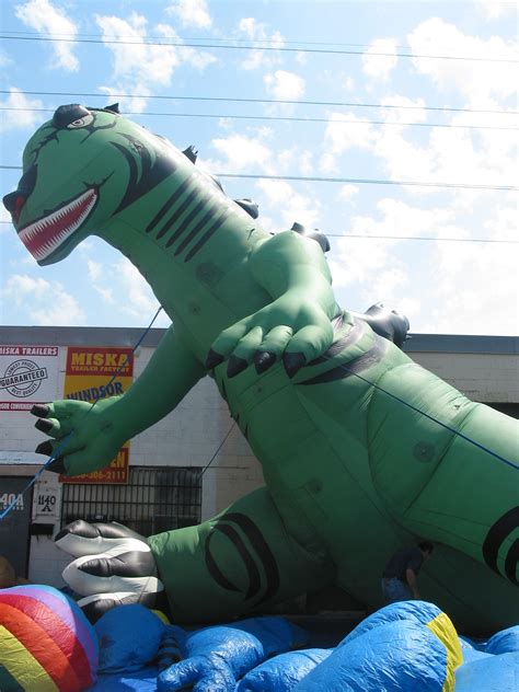 Dinosaur Green Parade Balloon Fabulous Inflatables