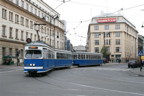 MPK 136 Kraków tram 24 10 11 Poczta Glowna Kraków A L Flickr