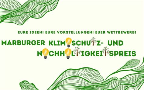 Marburger Klimaschutz und Nachhaltigkeitspreis für Schüler innen und