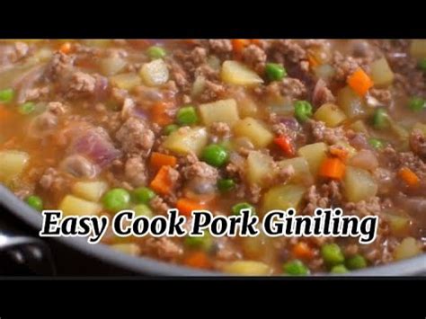 How To Cook Easy Delicious Filipino Style Pork Giniling Panangan Tv