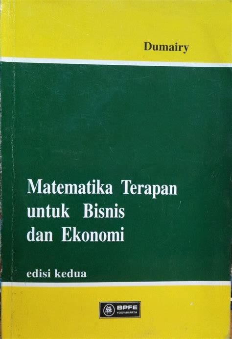 Open Library Matematika Terapan Untuk Bisnis Dan Ekonomi