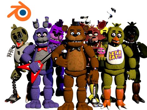 Fnaf 1 Blender Release By Mouse900 On Deviantart