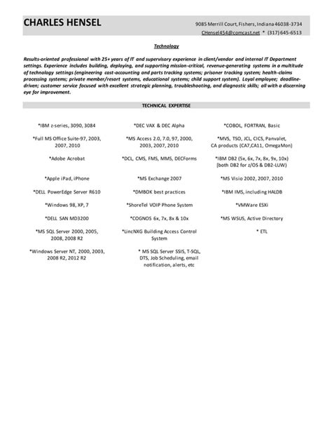 Charles Hensel Resume PDF