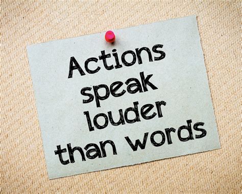 “actions Speak Louder Than Words” By Dave Good Refill With Randy