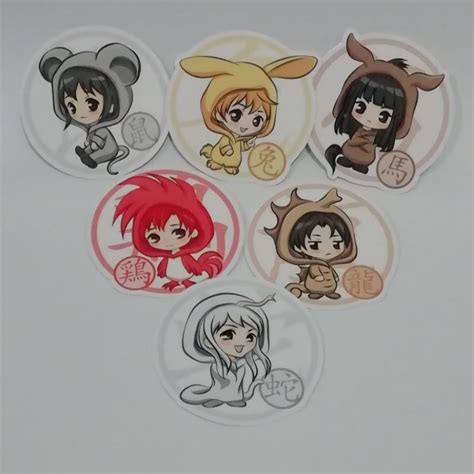 Jual St 47 Stickers Anime Fruits Basket Sticker Fruits Basket Stiker Anime Fruits Basket