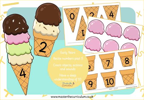 Ice Cream Counting To 10 Master The Curriculum