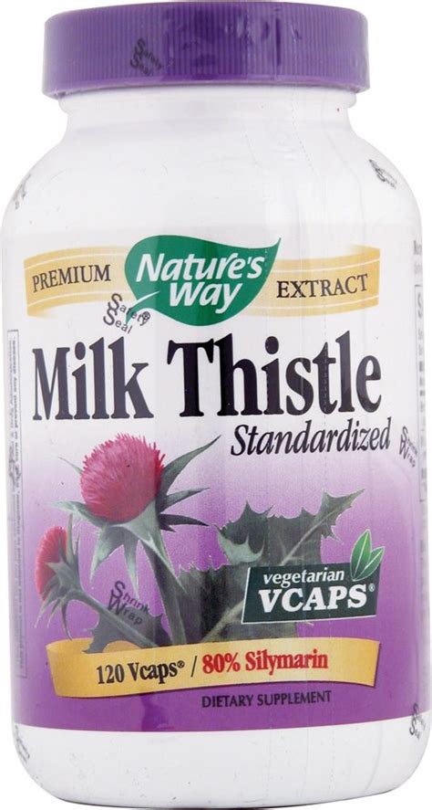 Nature S Way Standardized Milk Thistle 120 Veg Capsules Milk