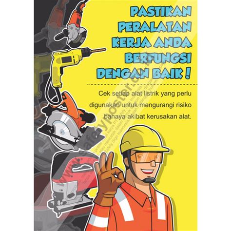 Jual Sp Poster K Safety A Pastikan Peralatan Kerja Anda Kota