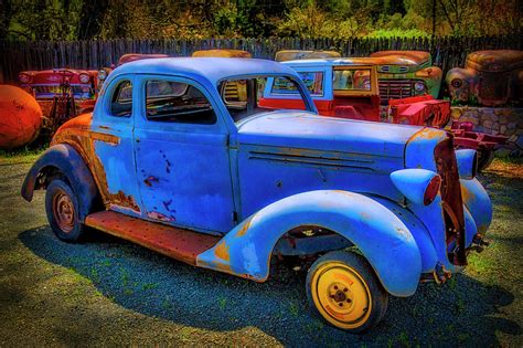 Rusting Blue Car Photograph By Garry Gay Pixels