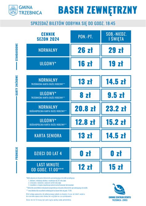 Cenniki Baseny I Sauna Gminne Centrum Sportu Trzebnica Zdr J Sp