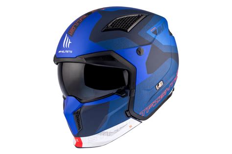 Casco Mt Streetfighter Sv S Totem C Azul Mate