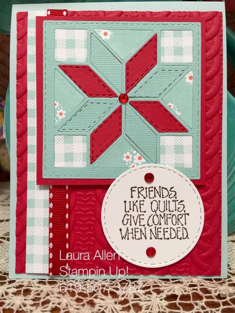 I Used The New Quilted Christmas Suite From Stampin Up The Christmas