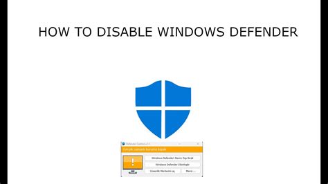 How To Disable Windows Defender Youtube