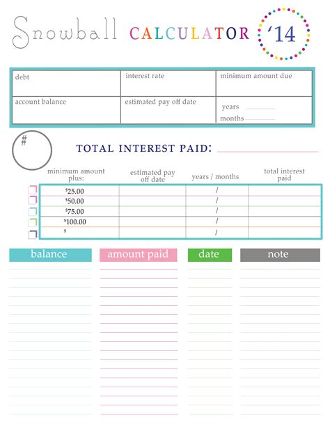 Debt Payoff Worksheet Excel Free