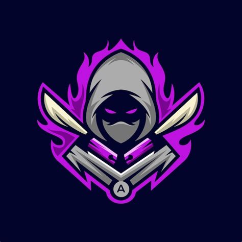 Logotipo Do Ninja Esports Vetor Premium