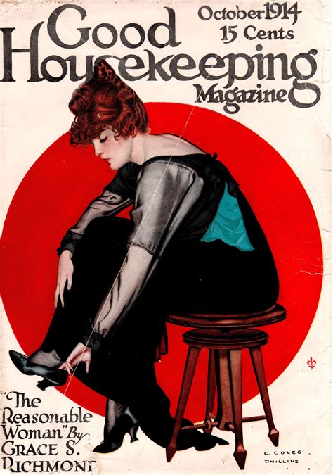 Coles Phillips Good Housekeeping Magazine Cover October 1914