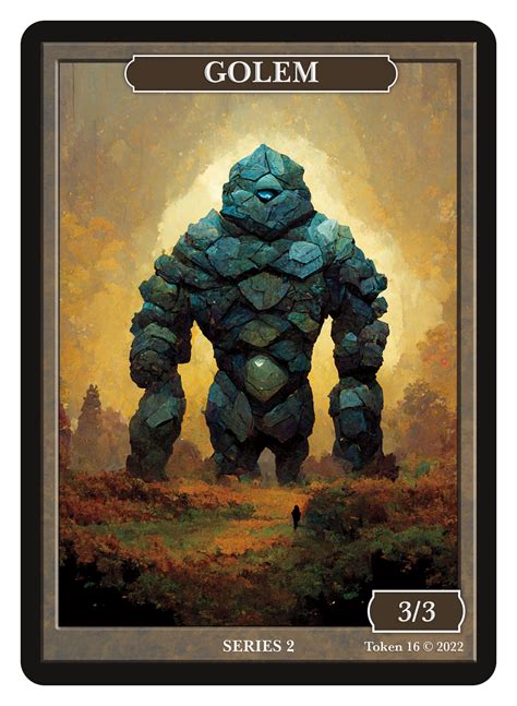 Golem 3 3 Token Givememana Tokens Series 2 Magic The Gathering MTG EBay