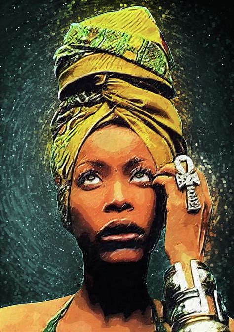 Erykah Badu Digital Art by Zapista OU