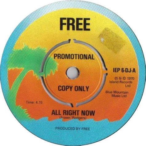 Free - All Right Now (1978, Vinyl) | Discogs