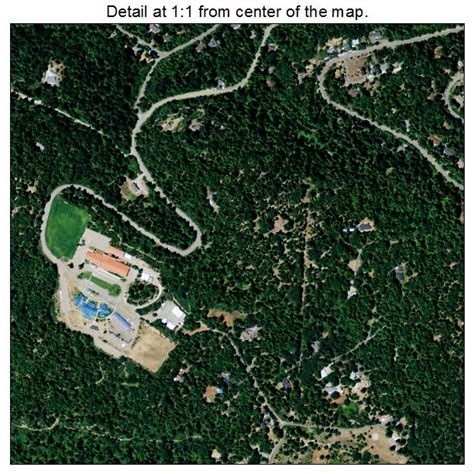 Aerial Photography Map of Pollock Pines, CA California