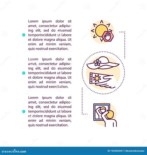 Icono De Concepto De Prevención Del Cáncer De Piel Con Texto