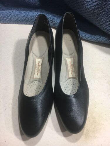 Stylin Vintage Hush Puppies The Body Shoe All Day Pump Black 8n Made In Usa Ebay