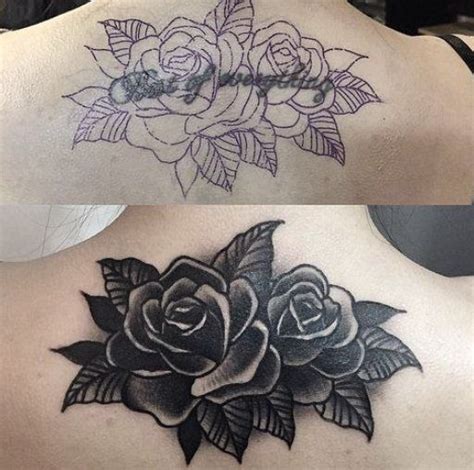 Cover Ups Tattoo Rose Tattoo Cover Up Flower Cover Up Tattoos Black