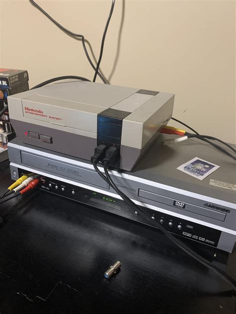 Attempting To Hook Up My Nes Through This Cheap Vcr The Only Channel