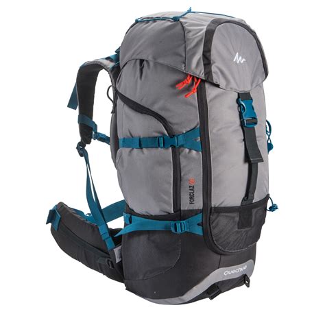 Mochila Trekking Forclaz 50 Litros Gris Quechua Decathlon