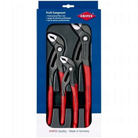 KNIPEX 00 20 09 V02 ZESTAW SZCZYPIEC Nastawnych Do RUR Cobra 300 250