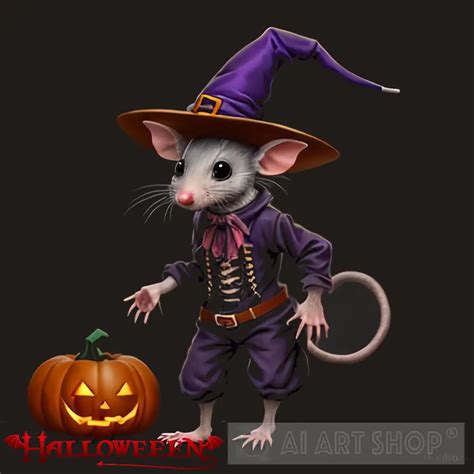 Rat Character Witch Halloween 3rd Concept