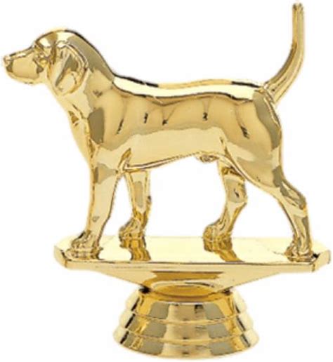 3 14 Beagle Dog Gold Trophy Figure Animal Trophy Figures From